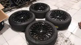 Velg R18 Jari Jari Warna Hitam Paket Ban, Velg Hsr Jjc pcd 5x114