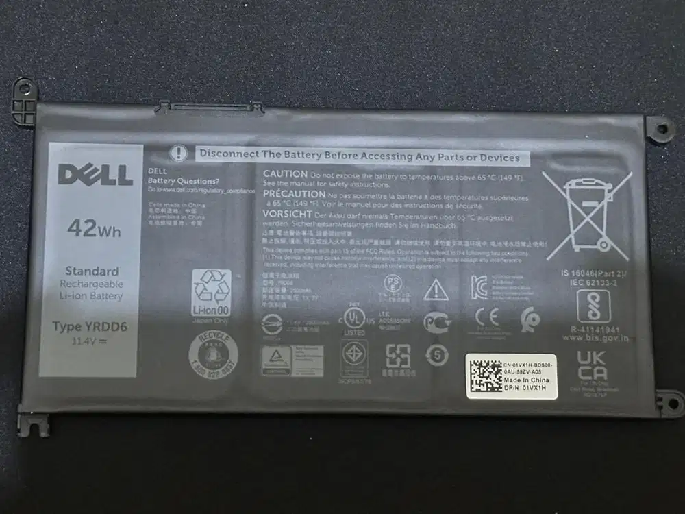 Baterai Dell Inspiron 5593 | 5591 | 5480 | DLL