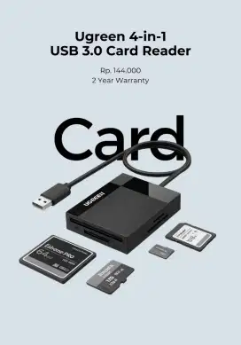 CARD READER UGREEN 4 IN 1 GARANSI 2 TAHUN