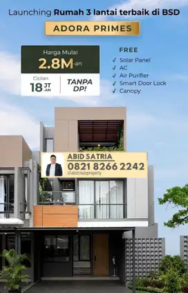 TERRAVIA ADORA PRIME BSD CITY 7X12 3 LANTAI