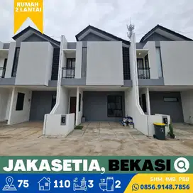 Rumah dijual Baru Jakasetia Bekasi Nempel Galaxy, 5 Menit Tol Becakayu