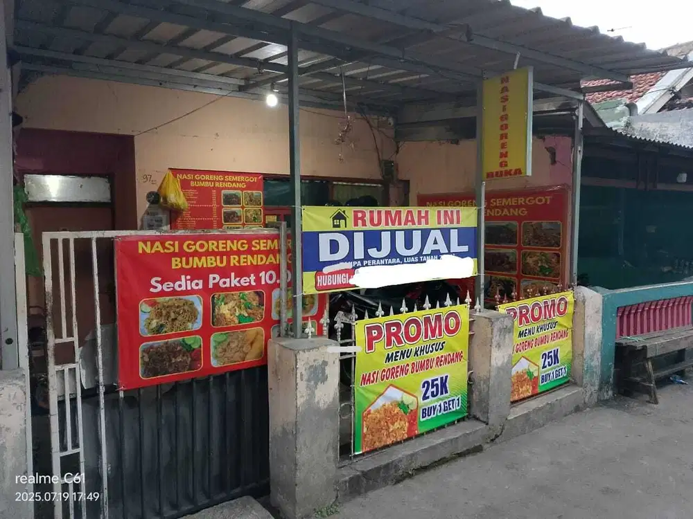 Rumah tinggal siap huni di antapani cocok buat usaha warung atau bisn