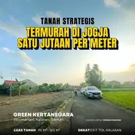 TANAH PERUMAHAN DI JOGJA, 1 JUTAAN DEKAT JL TAJEM