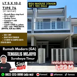 Jual rumah surabaya, rumah tenggilis, rumah modern minimalis, rumah