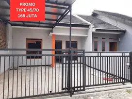 Rumah cantik free desain type 45/70 165 juta