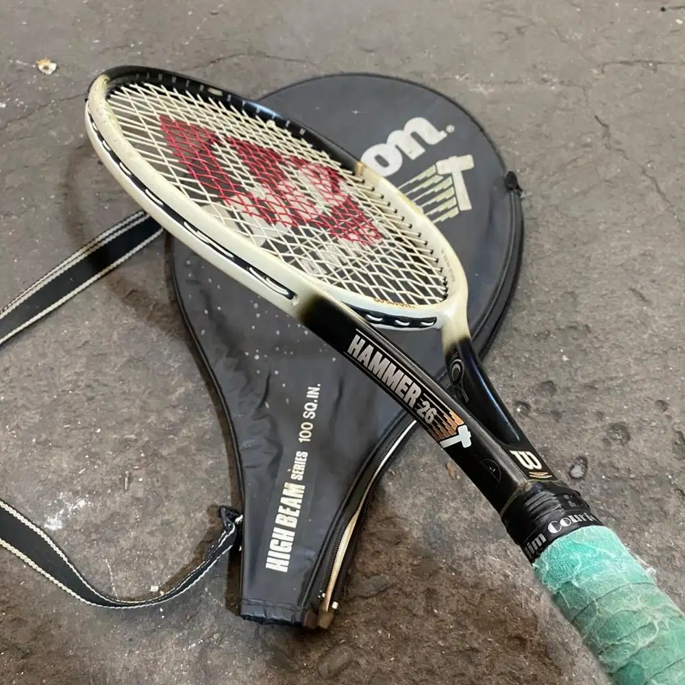 RAKET TENIS WILSON HAMMER 26JR ORIGINAL BEKAS SIAP PAKAI FREE GRIP