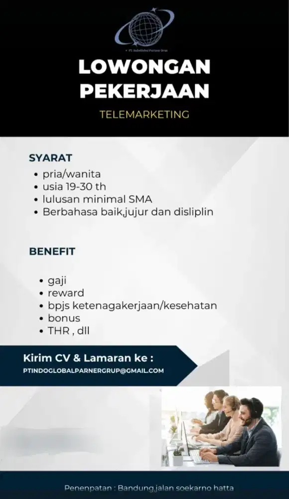 Lowongan Telemarketing