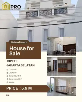 Rumah baru di Cipete Jakarta Selatan