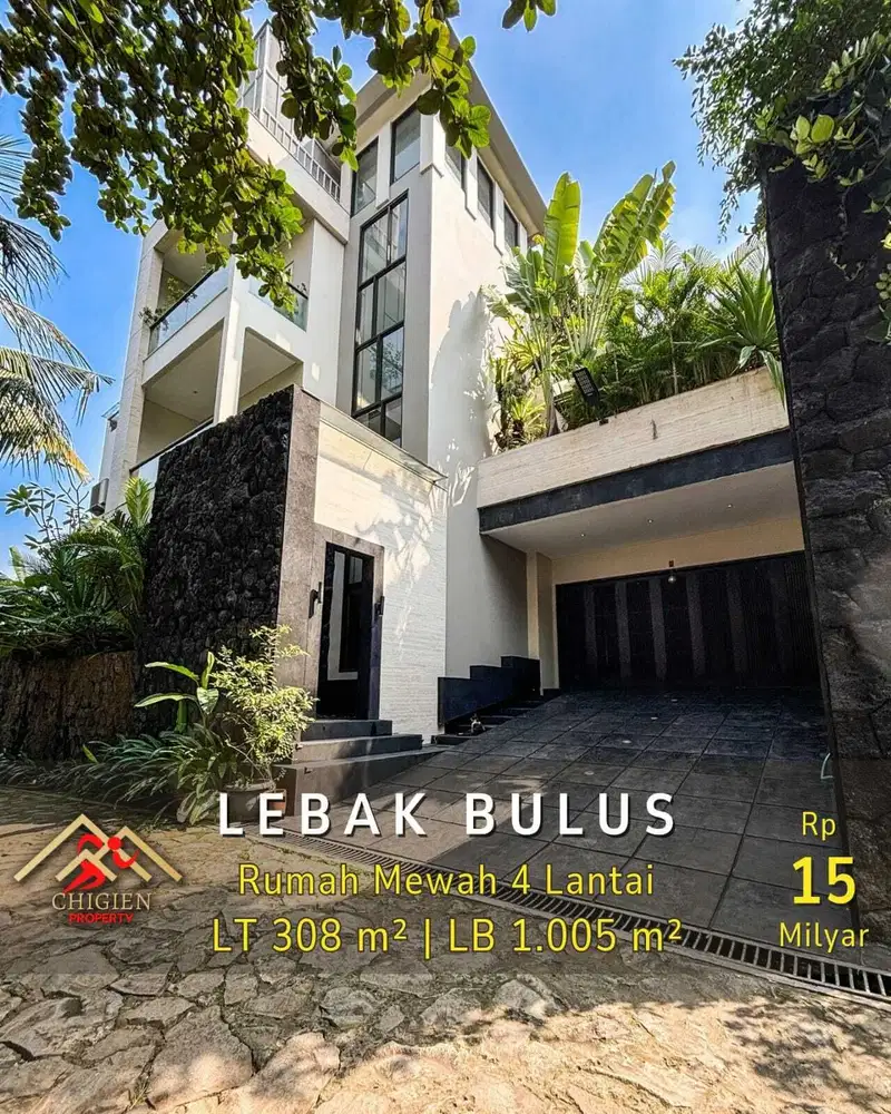 FOR SALE RUMAH MEWAH 4 LANTAI DI LEBAK BULUS