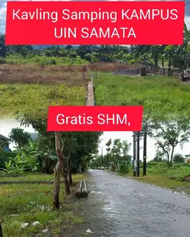 yuk cek lokasi. kavling free SHM. 200 mter dari UIN