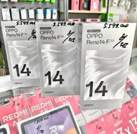 OPPO RENO 14F 5G 8/256 NEW SEGEL BNIB FRESH NO REPACK