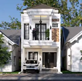 SEMUA DI BAYARIN DEVLOPER! RUMAH KLASIK FULL BATA MERAH PINGGIR JALAN