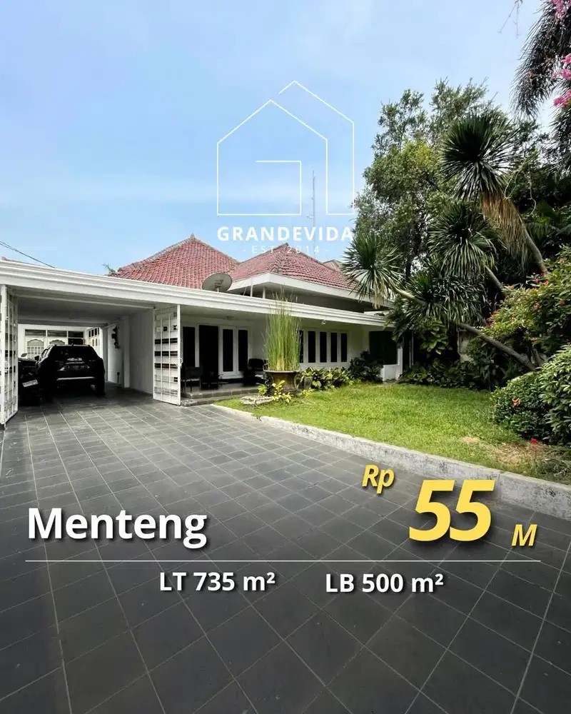 DIJUAL RUMAH LAMA KAWASAN ELIT MENTENG
