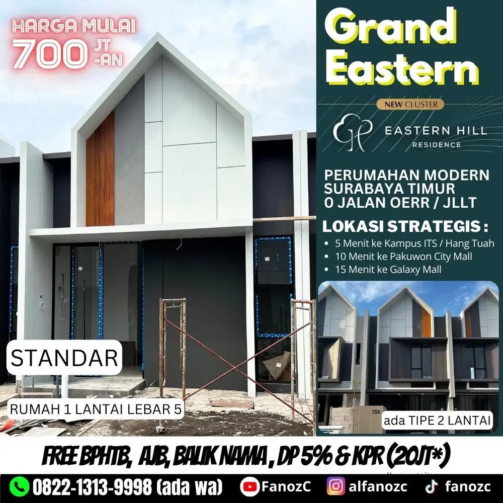 Grand Eastern Surabaya, eastern park 1 lantai, perumahan surabaya