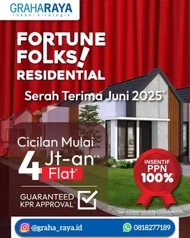 Cluster Baru Fortune Folks 2 Graha Raya Bintaro