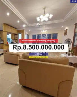 Dijual  rumah Pondok Hijau Golf, Gading Serpong