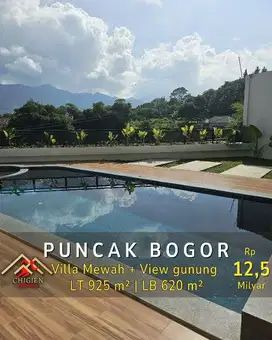 DIJUAL VILLA DESIGN ESTETIK DI PUNCAK BOGOR