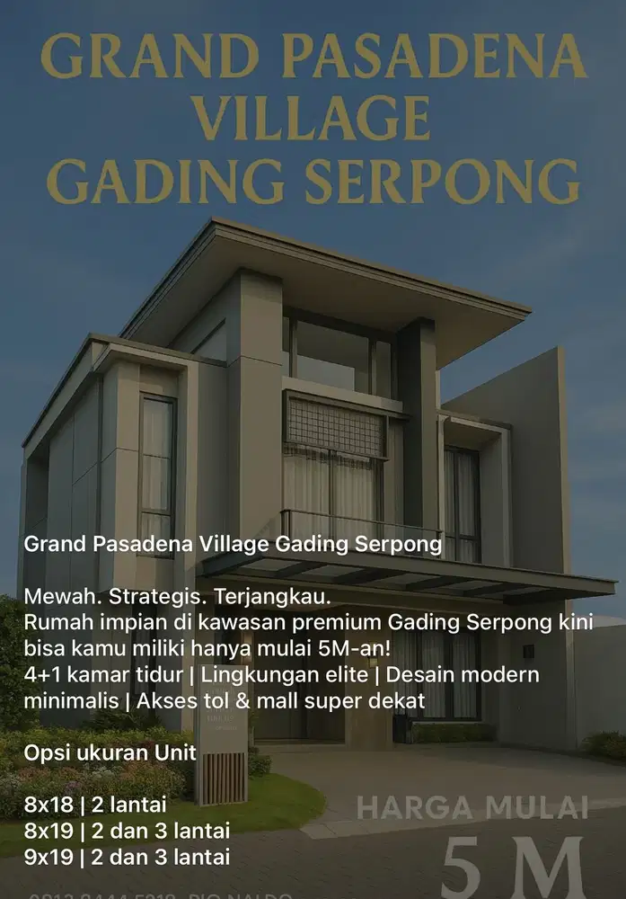 GRAND PASADENA VILLAGE GADING SERPONG