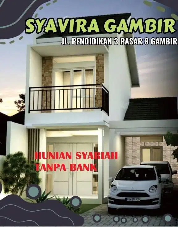 rumah mewah 2 lantai dijual murah untuk keluarga islami tanpa bank