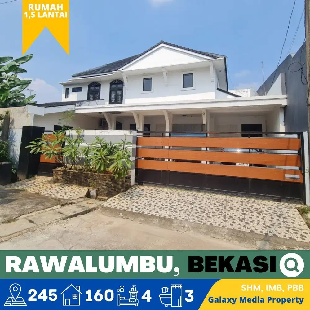 Dijual cepat rumah 1,5 lantai kokoh dan terawat dirawalumbu bek tim