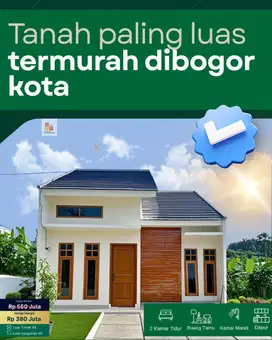 Rumah Cash Modern Minimalis, Untuk Istri Yang Manis Di Bogor Kota