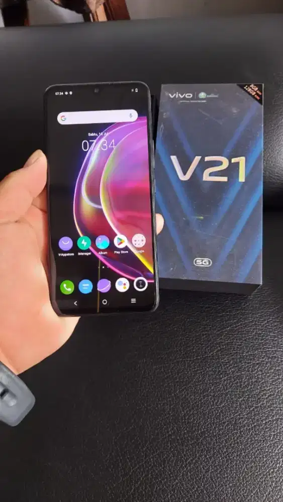 Jual hp vivo v21 5g fulset
