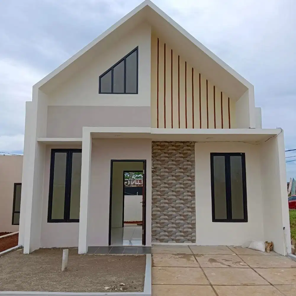 Rumah scandinavian row 7meter dekat wisata air