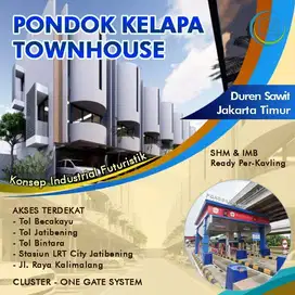 DIJUAL TOWNHOUSE PONDOK KELAPA DEKAT TOL BECAKAYU