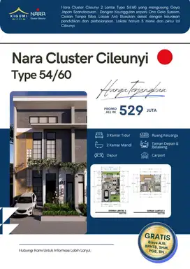 Rumah 2 Lantai Murah Cileunyi Bandung, Dekat Kampus ITB UNPAD Dijual
