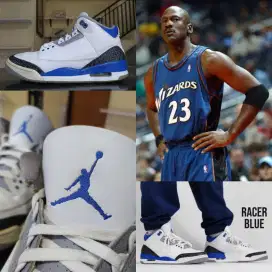 Sepatu Basket Air Jordan 3 Racer Blue