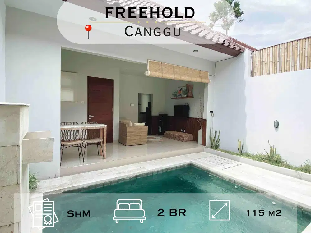 Villa Dua Lantai di Canggu, Kolam Renang, 5 Menit ke Seminyak