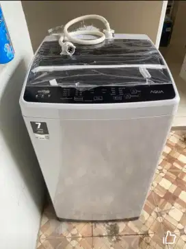 Mesin cuci 1 tabung Aqua Sanyo baru pakai 2 bulan