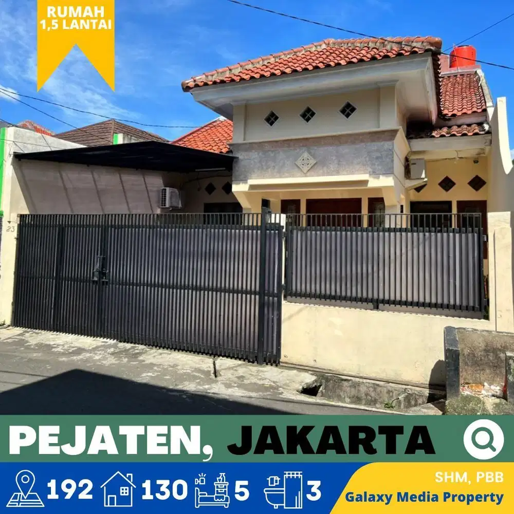 Dijual rumah 1.5 lantai tanah luas bagus dan kokoh di pejaten timur