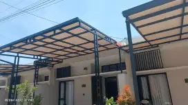 Kanopi alderon dobbel layar minimalis