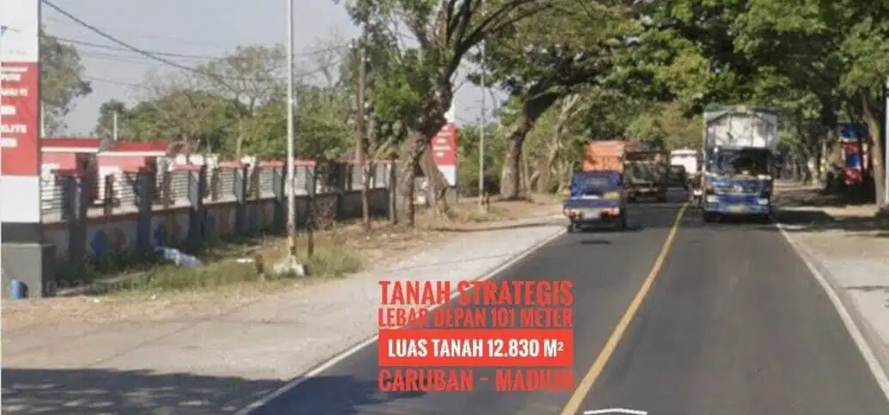 (L) Tanah LD 101 mtr, NOL Jalan Raya Propinsi, Caruban MADIUN Joss