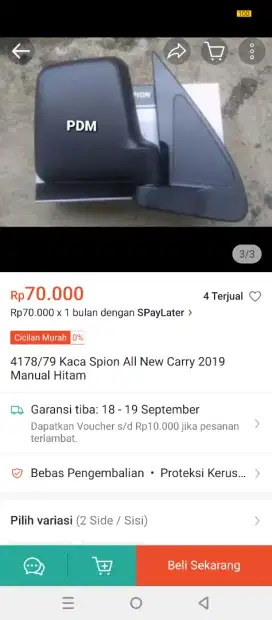 Spion mobil kijang/carry/espass