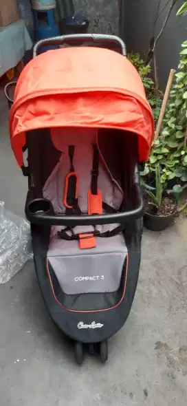 Jual stroller chocholate compact 3
