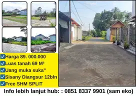 Tanah kavling pribadi harga miring SHM