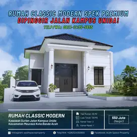 Dijual Rumah Classic Modern di Surien - Dipinggir Jalan Kampus Unida!