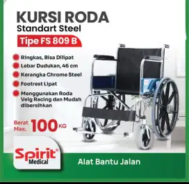 Kursi Roda Velg Racing Spirit FS809B