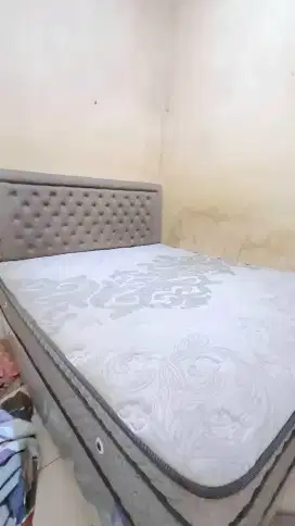 Springbed set dipan bekas ukuran 180×200 uniland paradise plushtop
