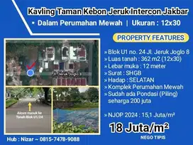 Kavling 362 m2 Taman Kebon Jeruk Intercon Blok U1/24 Jl. Jeruk Joglo 8