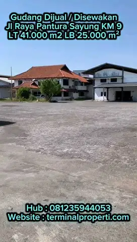 Gudang Bebas Banjir SHM Jl Raya Semarang Demak  KM 9 Sayung Demak
