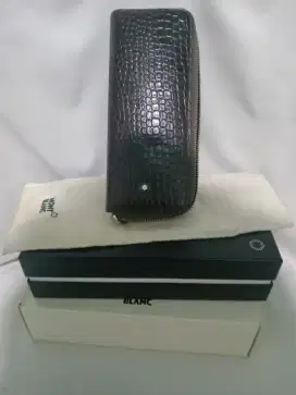 Montblanc pen case croco leather