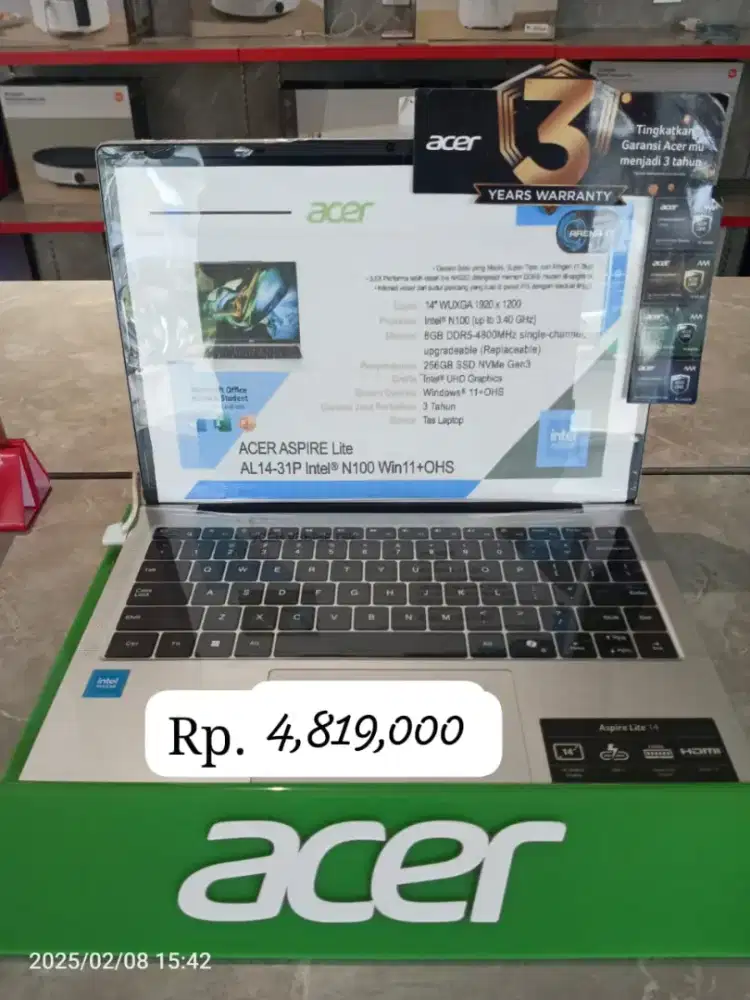 Promo Laptop Acer Aspire Lite AL14-31P Intel insed
