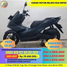HONDA NEW PCX 160 CBS 2024 CASH/KREDIT SYARAT MUDAH KTP/KK