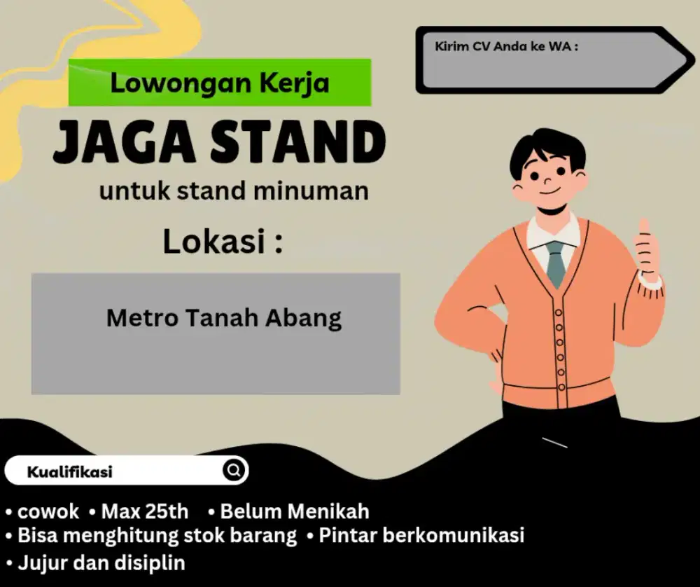 Jaga stand minuman