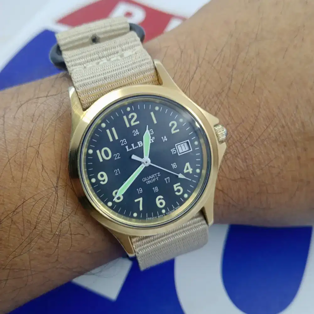 Jam tangan vintage L.L Bean military