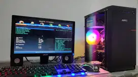 PC Gaming Editing Full Set Monitor Intel Core i3 3220 RAM 8GB VGA 1GB