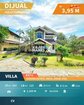 Dijual Rumah Villa Full Furnish Kawasan Wisata di Abdul Gani Atas Batu